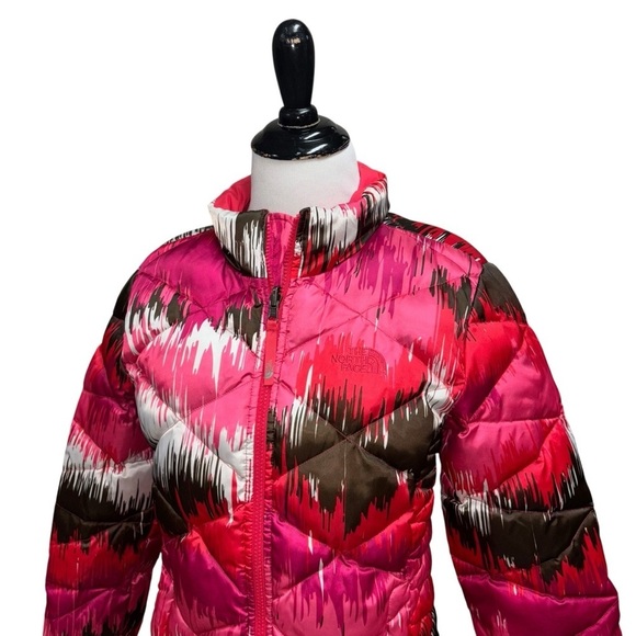The North Face Girl's L Large (14-16) Quilted Puffer Jacket Down Filled Full Zip - Picture 2 of 10